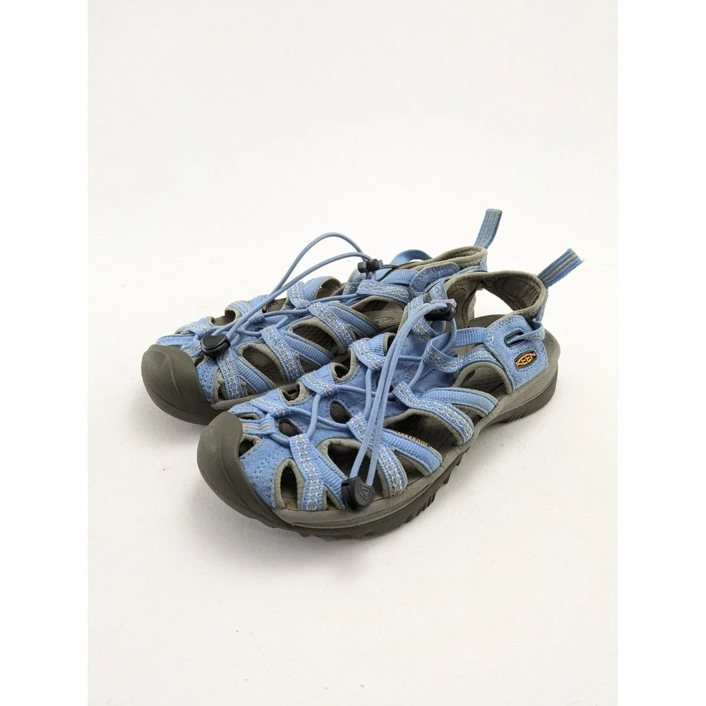 Womens Keen Whisper Blue Hiking Water Sports Closed Toe Shoes 1008447 Size 8